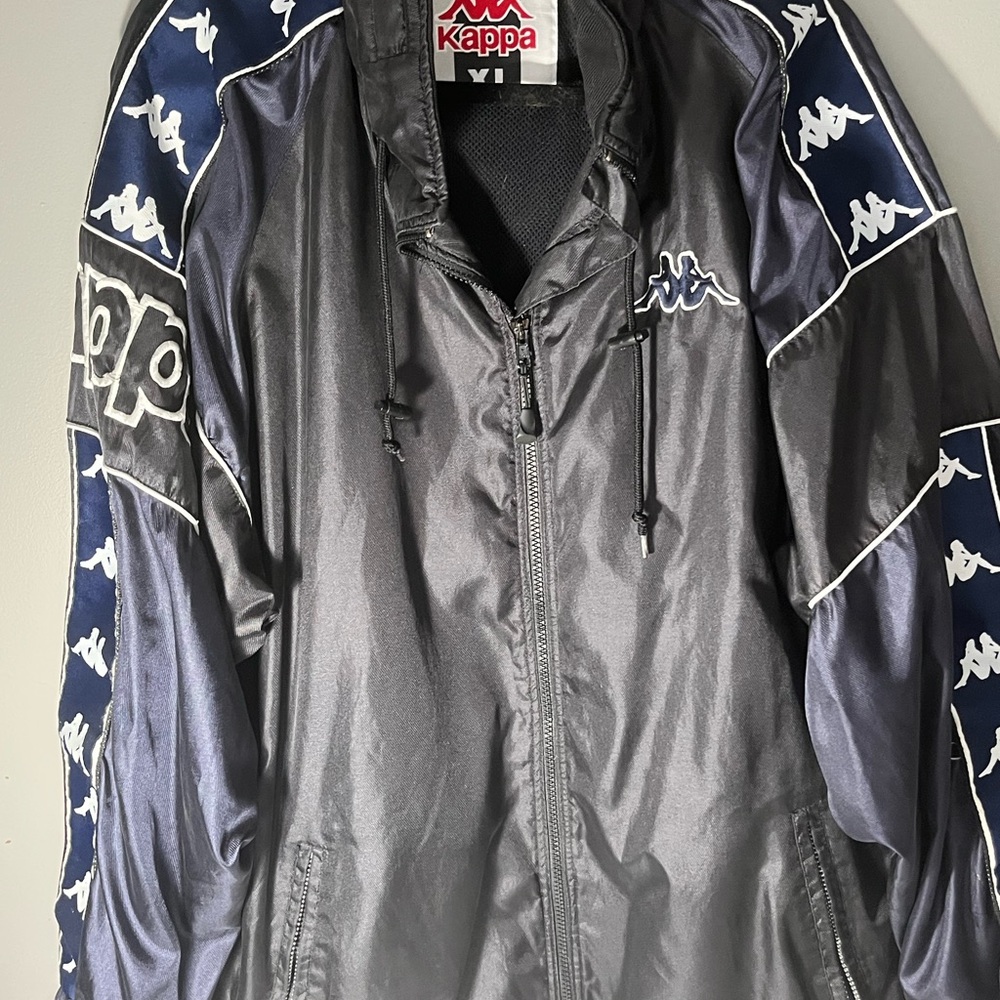 JUVENTUS 1990s Vintage Football Soccer Track Jacket by Kappa Italia Size XL Mens